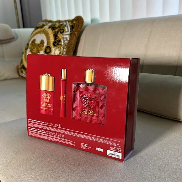 Versace Eros Flame 3 pieces Gift Set Grooming